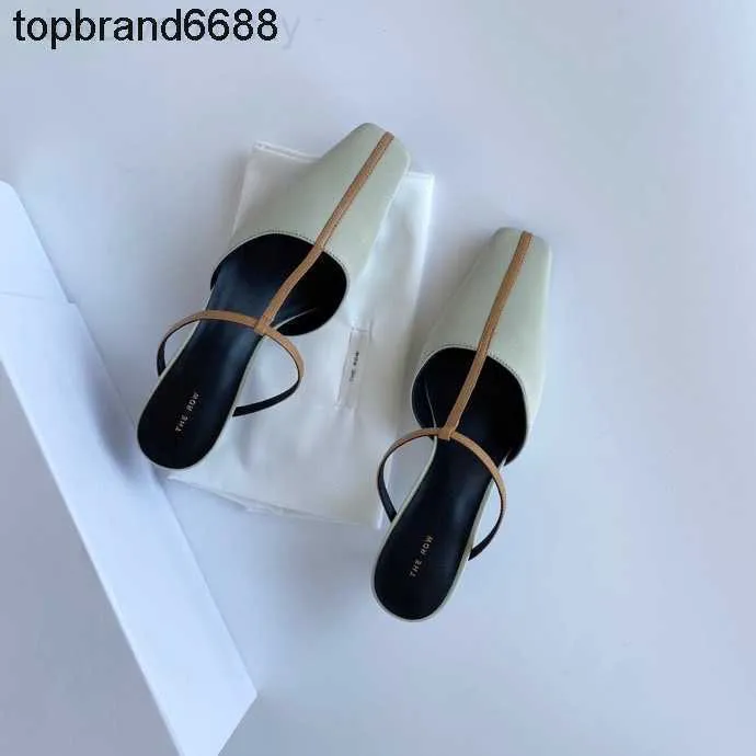 The Row Shoes Women Shoes Designers Row The Row Spring Summer New Cowhide Muller Modern Sedial Sandal