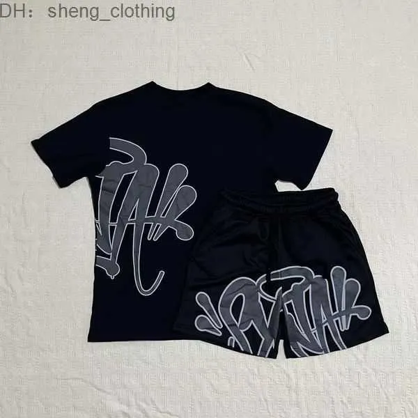 Herr Syna World Tshirts Set tee tryckt designer t shirt kort y2k grafisk tshirt och shorts hip hop s-xl 5 ayug