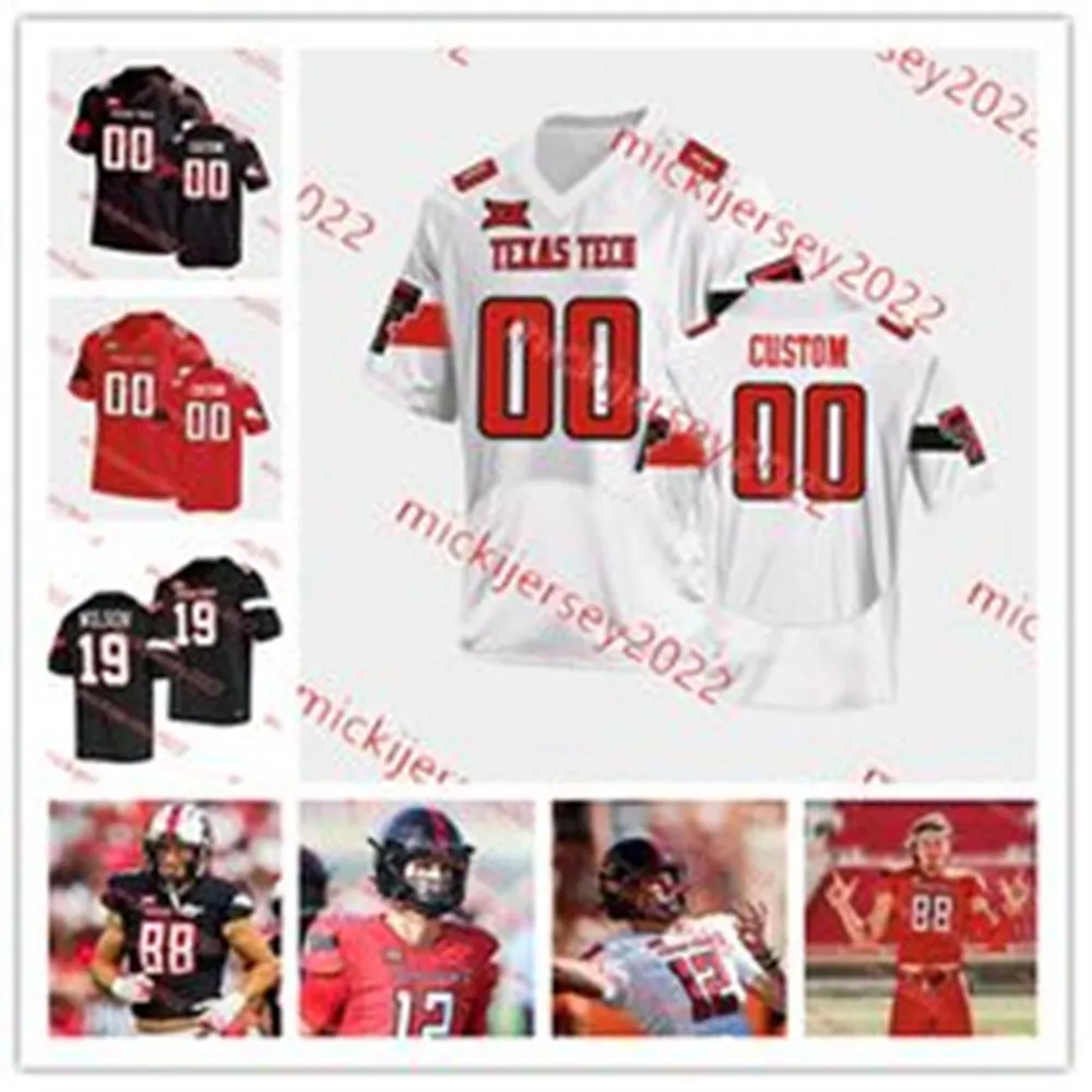 Isaiah Crawford Texas Tech Red Raiders Futebol Jersey Personalizado Costura Mens Juventude 28 Jordon Sanford 19 Dylan Spencer 60 Nick Fattig Texas Tech Jerseys