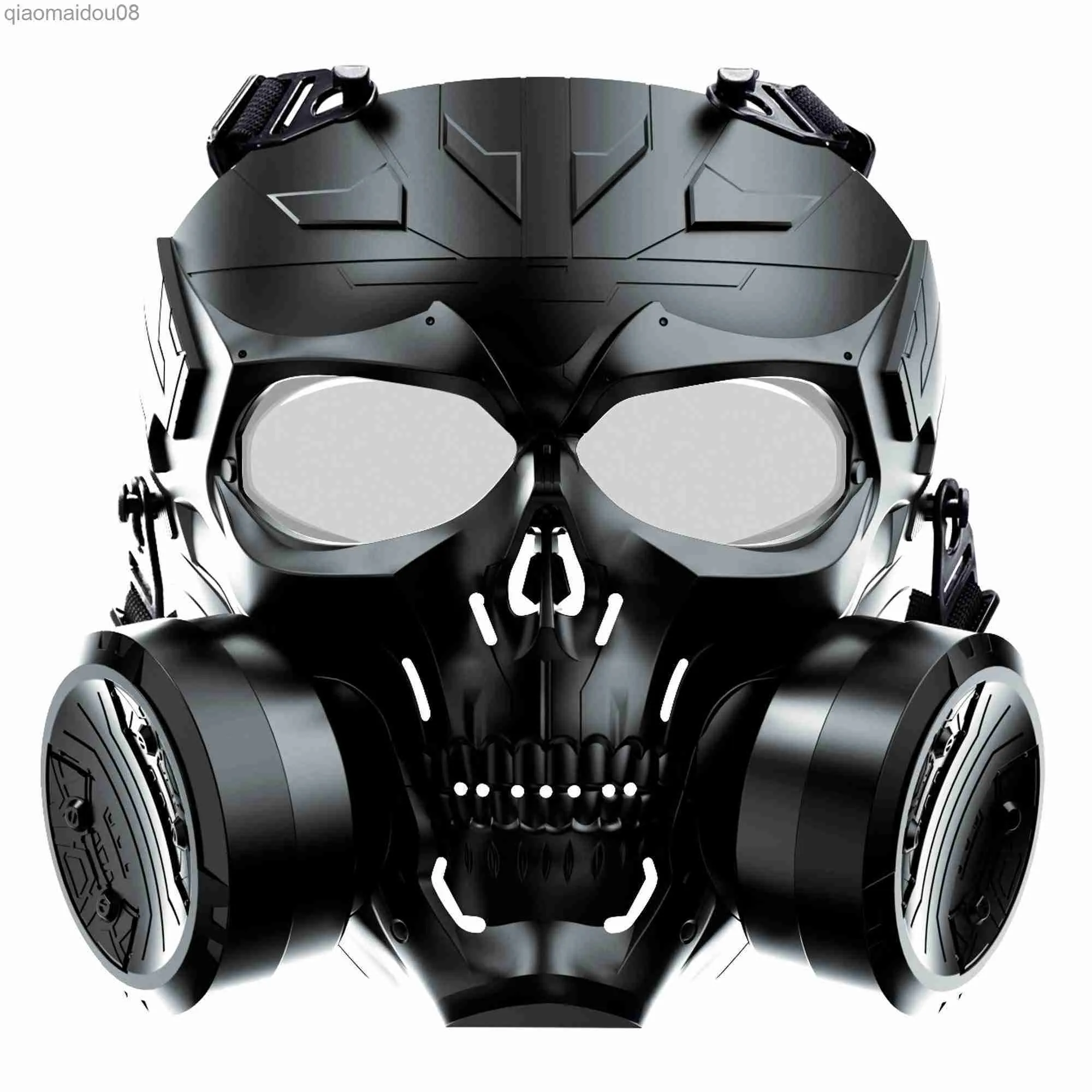 Skyddsklädergasmask för militär CS Field Tactical Airsoft Cosplay Costume Halloween Chrismas Full Face Masque Protective Mask HKD230826