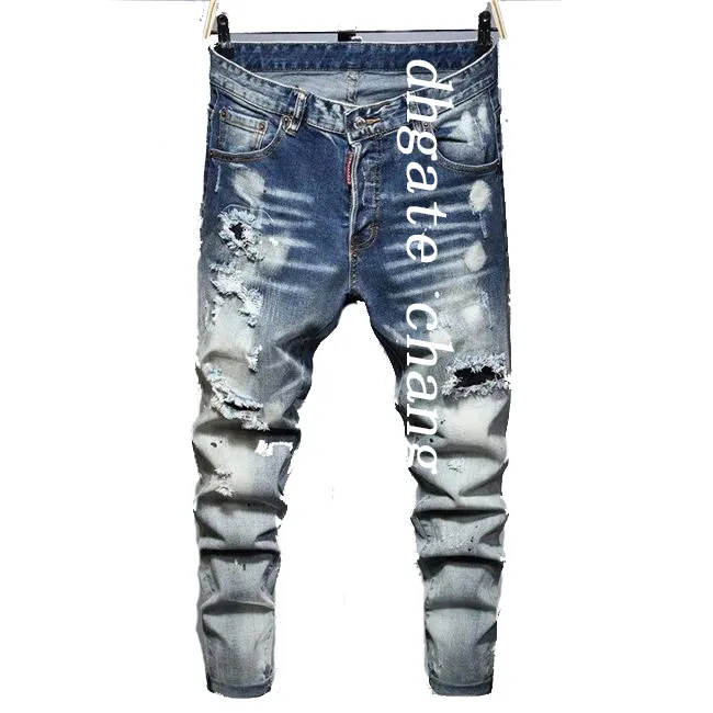 Mens jeans man pants designer black skinny stickers light wash ripped motorcycle rock revival joggers true religions men 634597283