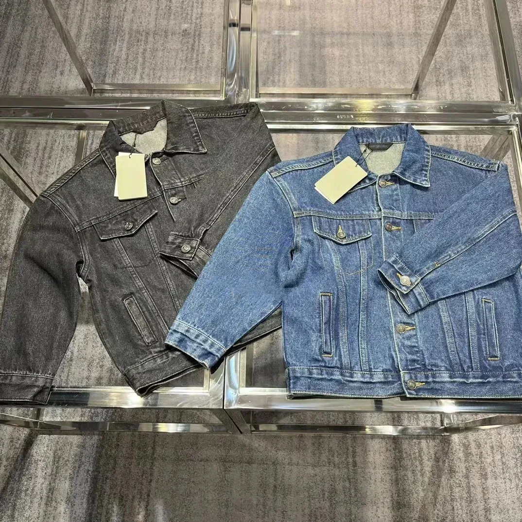 Veste bébé enfant manteau de créateur vêtements pour enfants filles garçons vestes en jean manches longues lettre processus de broderie marque école danse vêtements de plein air printemps automne hiver