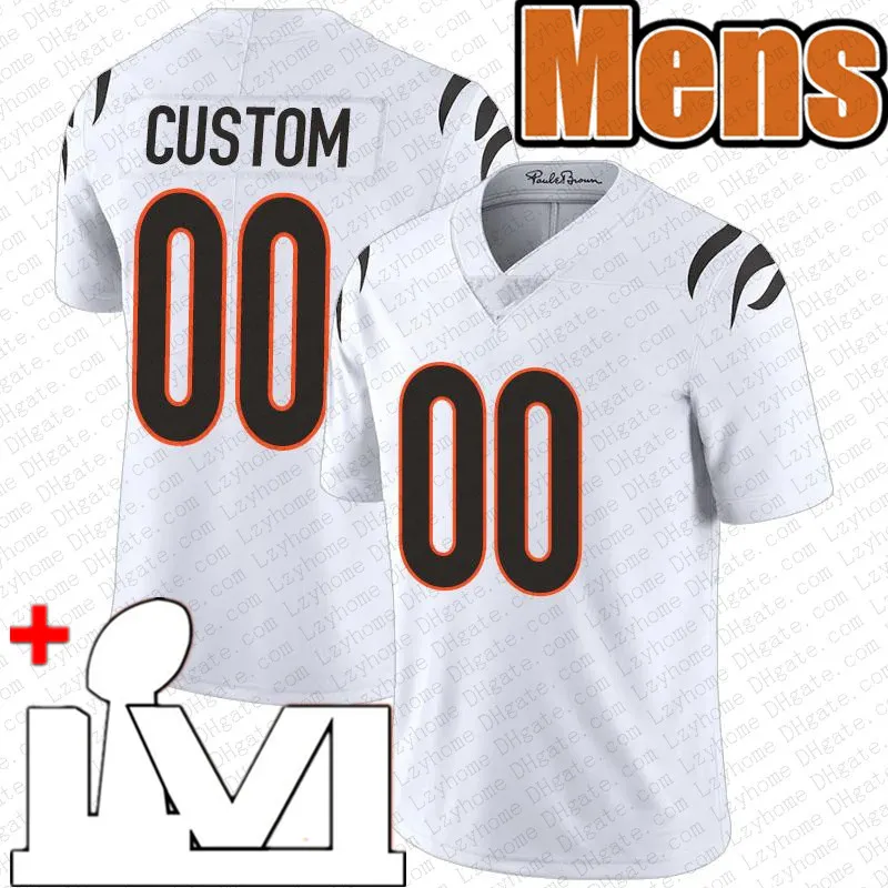 Custom Cincinnati Bengals Justin Fields Jersey Featuring Joe Burrow ...