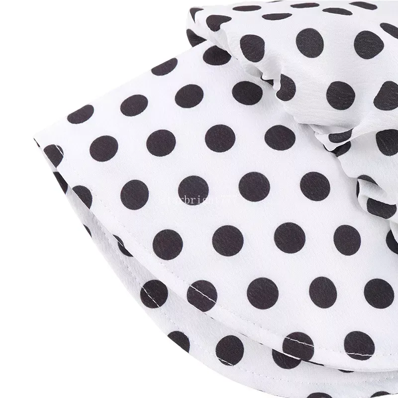 Baby's Meisjes Vizierhoeden Lente Zomer Eenvoudig Ontwerp 5 Kleuren Polka Dots Vizierpet voor peuter baby Buitenshuis Baby Brede Rand Zonnehoed