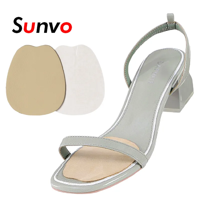 Accessori per parti di scarpe Cuscinetto in pelle per l'avampiede per donna Sandali Scarpe Antiscivolo Solette per palmo anteriore Tacchi alti Assorbono il sudore Autoadesivo 230826