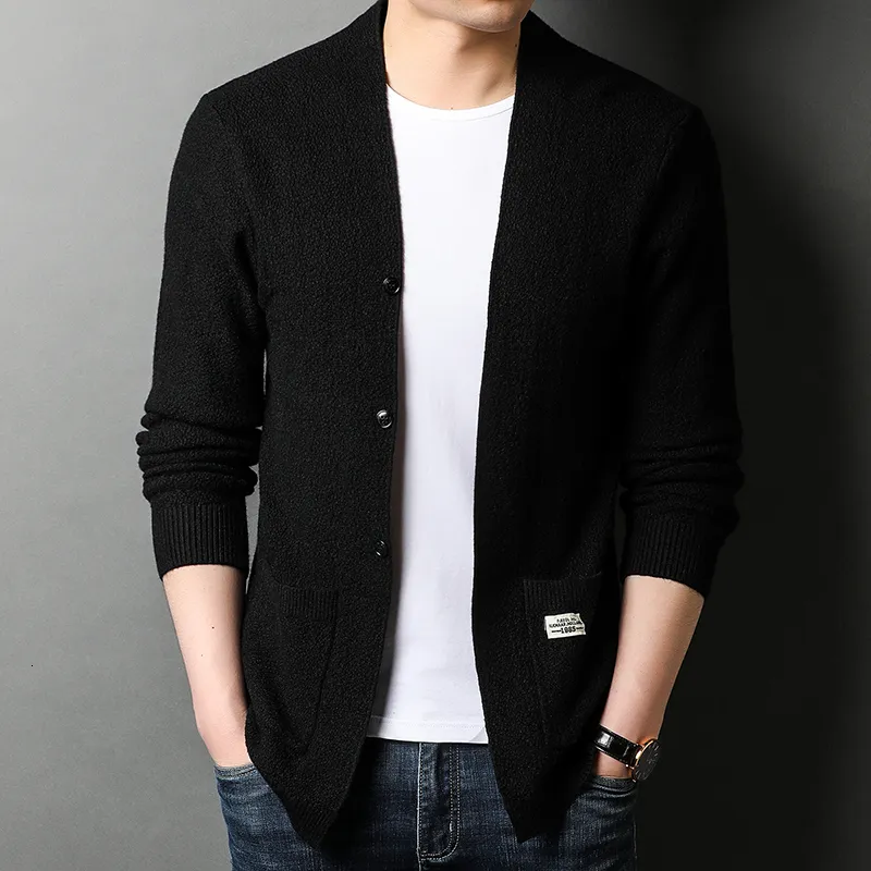 Warm black cardigan sweater cheap