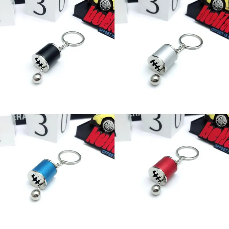 Manual Transmission Keychains Essential Zinc Alloy Fashion Accessories Metal Key Chain Car Gear Shifter Leverstick