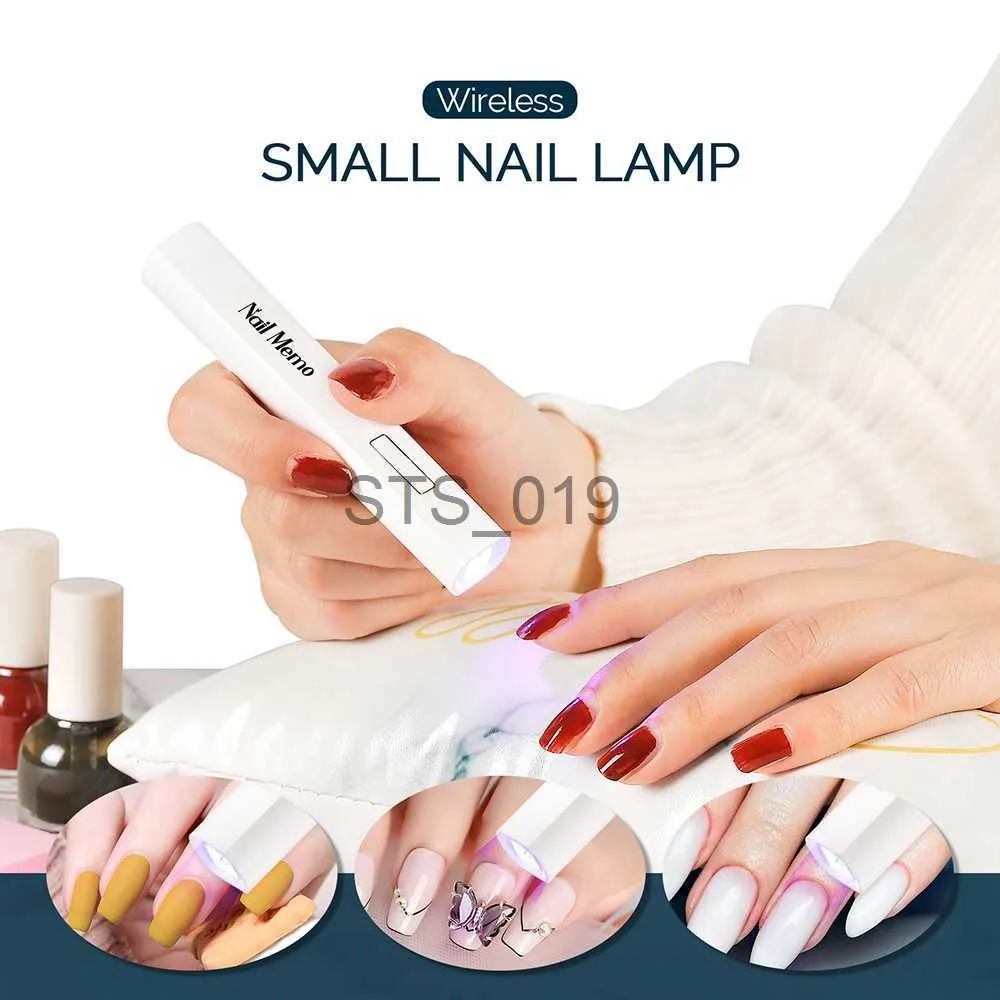 Nageltrockner Tragbare Mini-Nageltrocknerlampe UV-LED-Nagel-Taschenlampenstift zum Aushärten aller Gele Ultraviolett-Nageltrockner-Maniküre-Werkzeug x0828