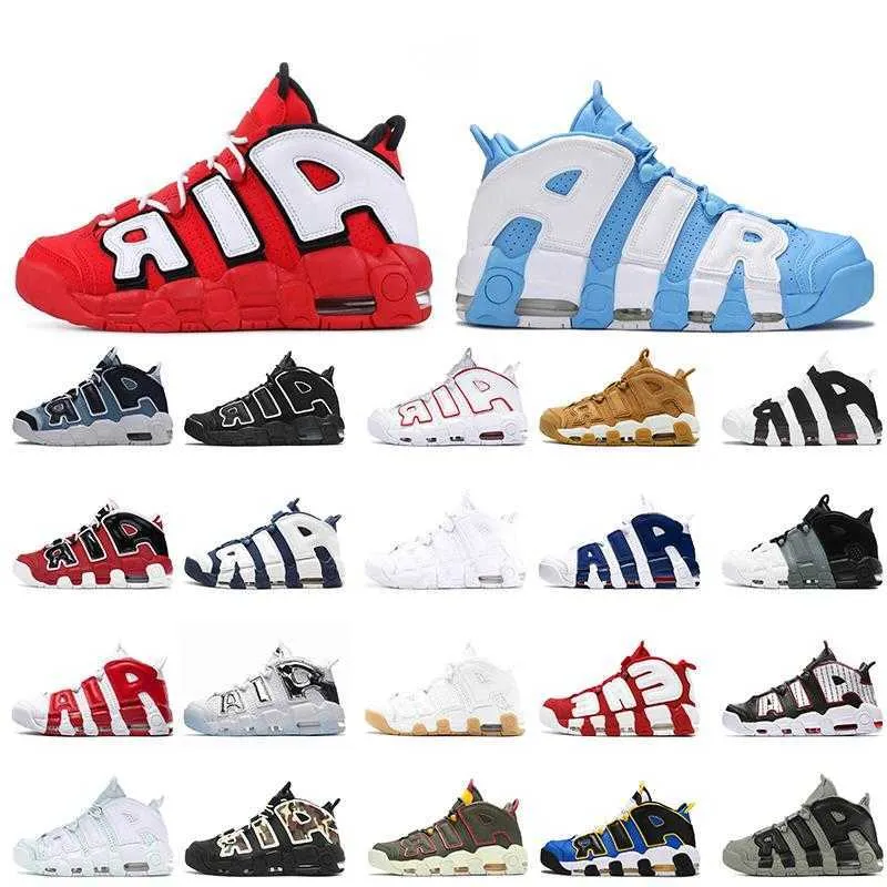 University Blue UNC Scottie Pippen chaussures de basket-ball Mor Uptempos Femmes Hommes Baskets Sports Hoop Pack Premium Blé Blanc Varsity Rouge Noir Baskets Chaussures de créateur