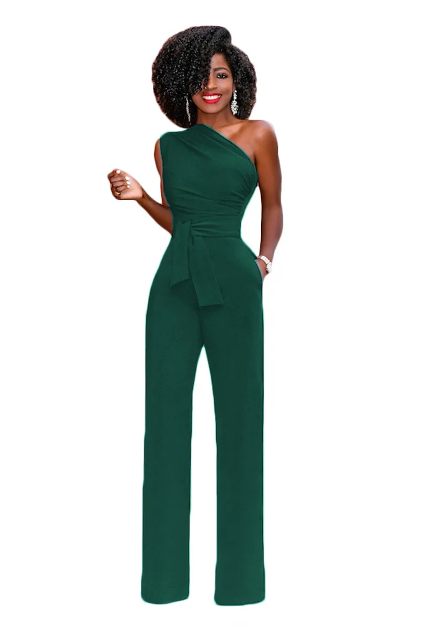 One-Shoulder Puff Sleeve Jumpsuit | New York & Company