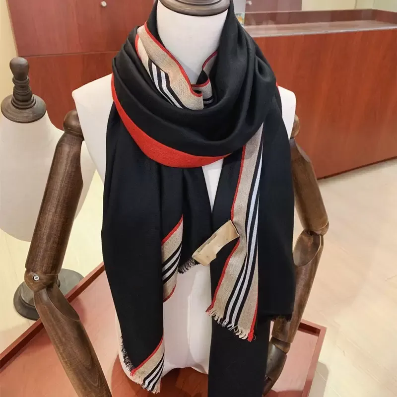 Cotten Scarf Fashion Scarves Sciarpa Foulard Echarpe Big Cashmere Designer Schal Autumn and Winter Scarfs 여성용 격자 무늬 클래식 크리스마스 선물 159