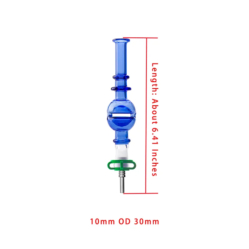 Chinafairprice NC012 Concentrate Smoking Pipes Egg Style Glass Water Bong 10mm 14mm Quartz Ceramic Nail Clip Calabash Oil Rig Bubbler Pipe