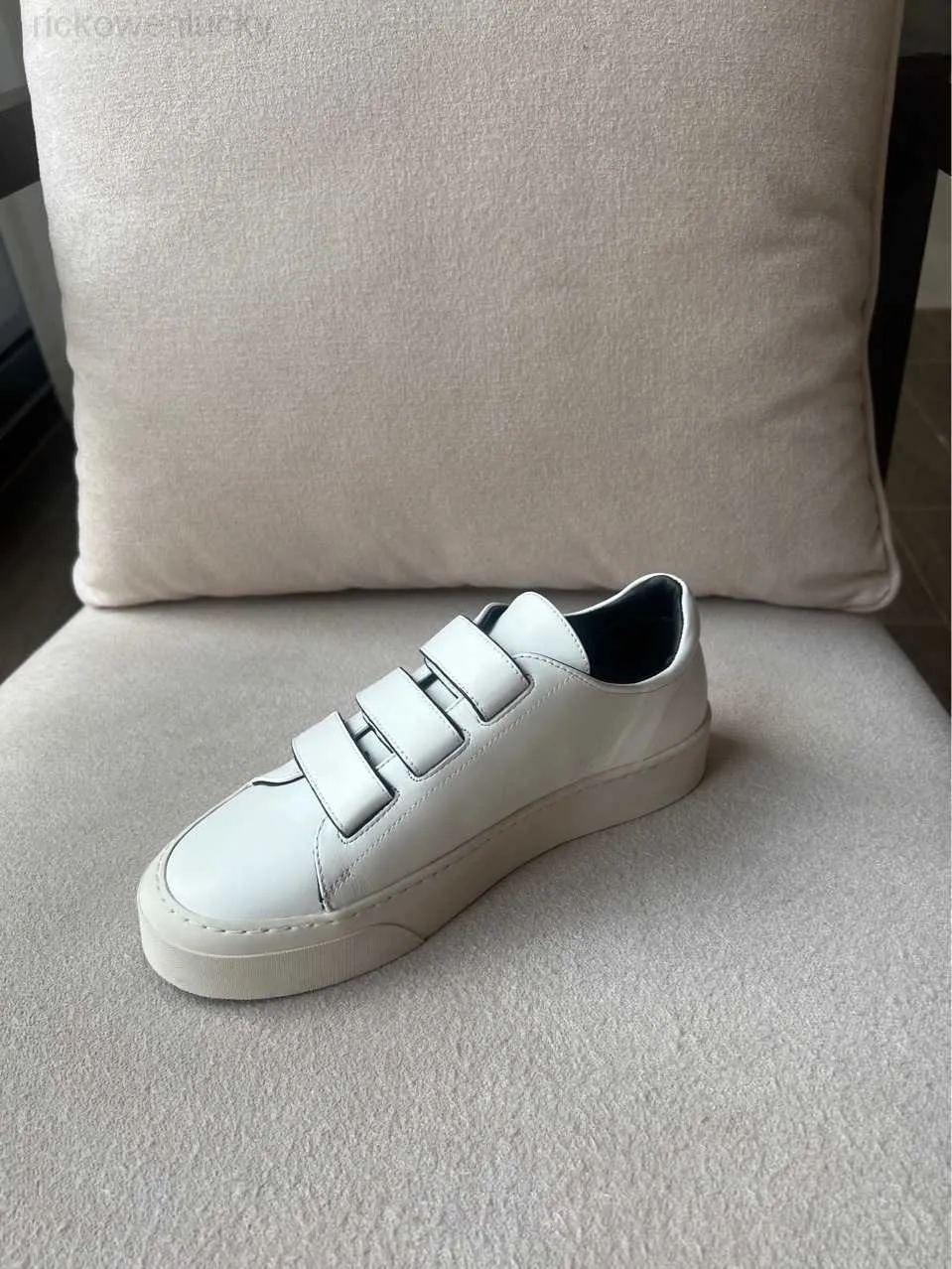 Designer Shoes High End The Row New Calf Leather Classic White