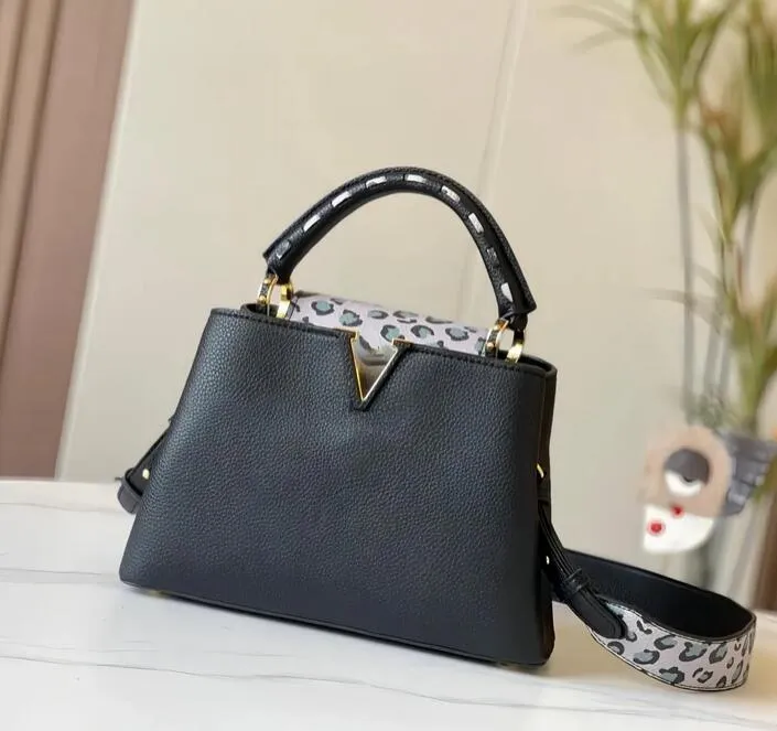 Designer Aurillon Leather Saffiano Leather Shoulder Bag Top Handle Capucines BB Tote Crossbody Handbag For Women In Three Sizes Luxury Purse From Designerbag258 92.49 DHgate.Com