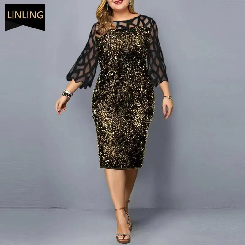 Pants Mother of the Bride Groom Dresses Plus Size Everyday Bury Elegant Party Wedding Sequin Women Clothing 4xl 5xl 6xl Summer