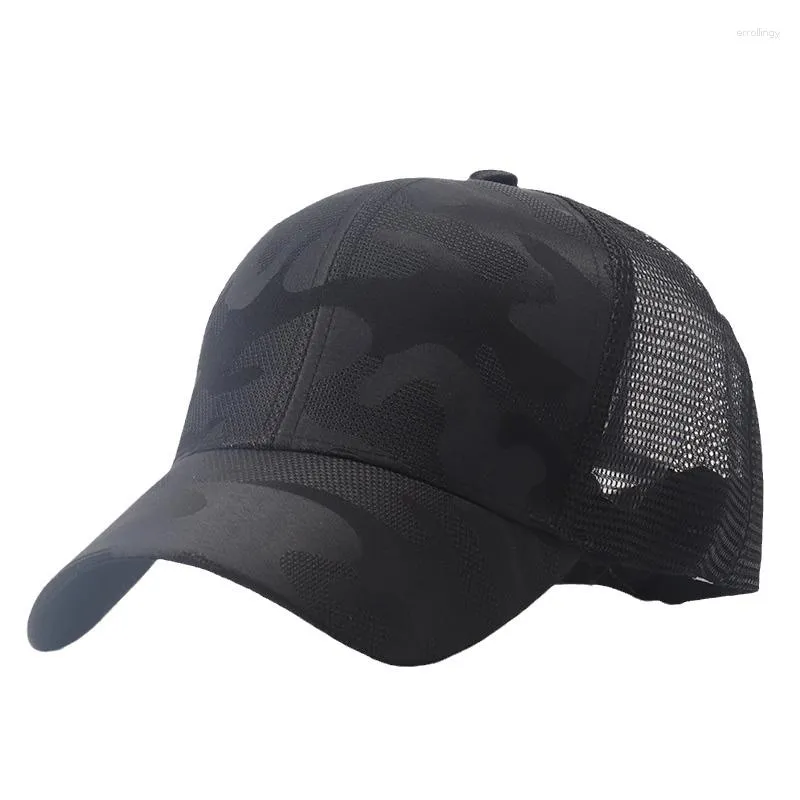 Casquettes de baseball Camouflage respirant et à séchage rapide femme printemps été protection solaire chapeau de soleil casquette en maille mode coréenne