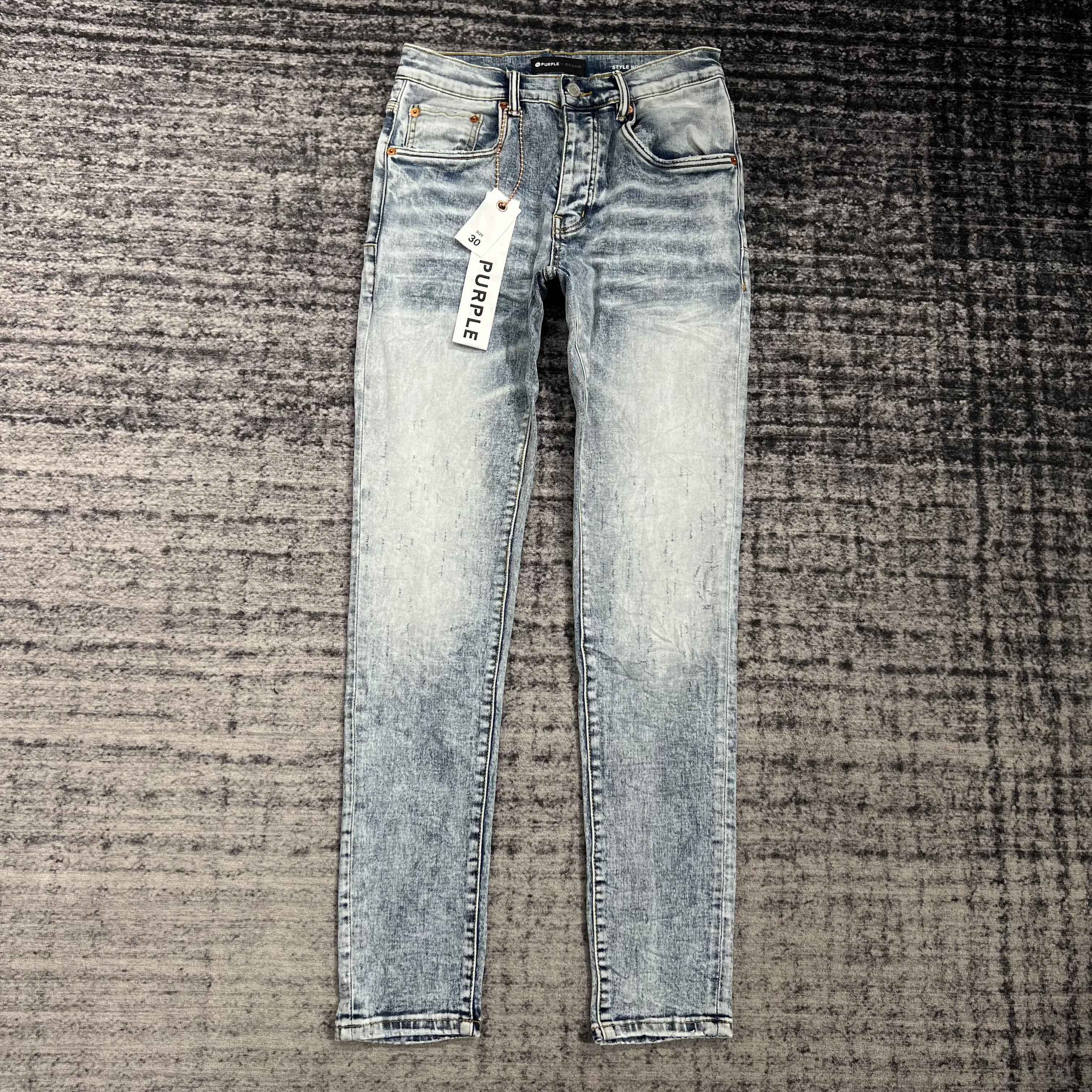 Ksubi designer jeans lila jean herrar stiger elastiska kläder tätt mager fashionq29878