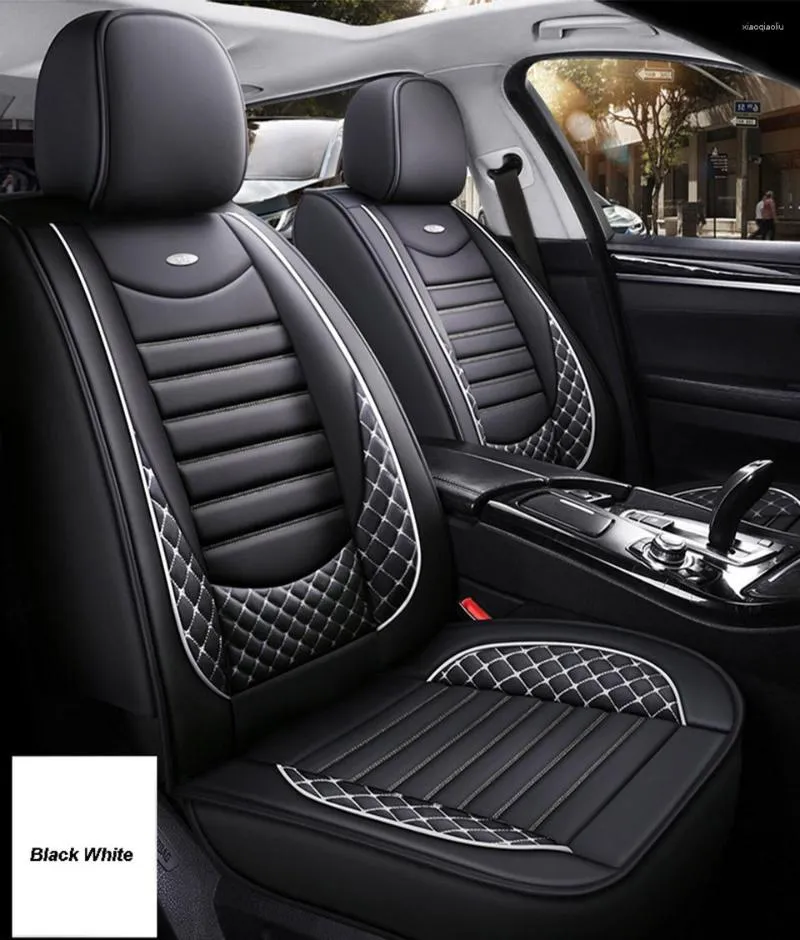 Car Seat Covers Cover For 206 301 307 308SW 4008 5008 2008 3008 Full Set Styling Universal Auto Leather Interior Accessories