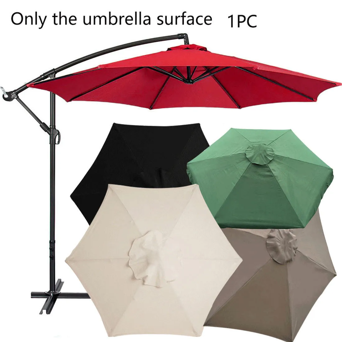 Tält och skyddsrum Paraply Ersättningsduk 2 2 7 3 M utomhus trädgård Canopy Sunshade täcker vattentätt UV -skyddsmakning utan stativ 230826