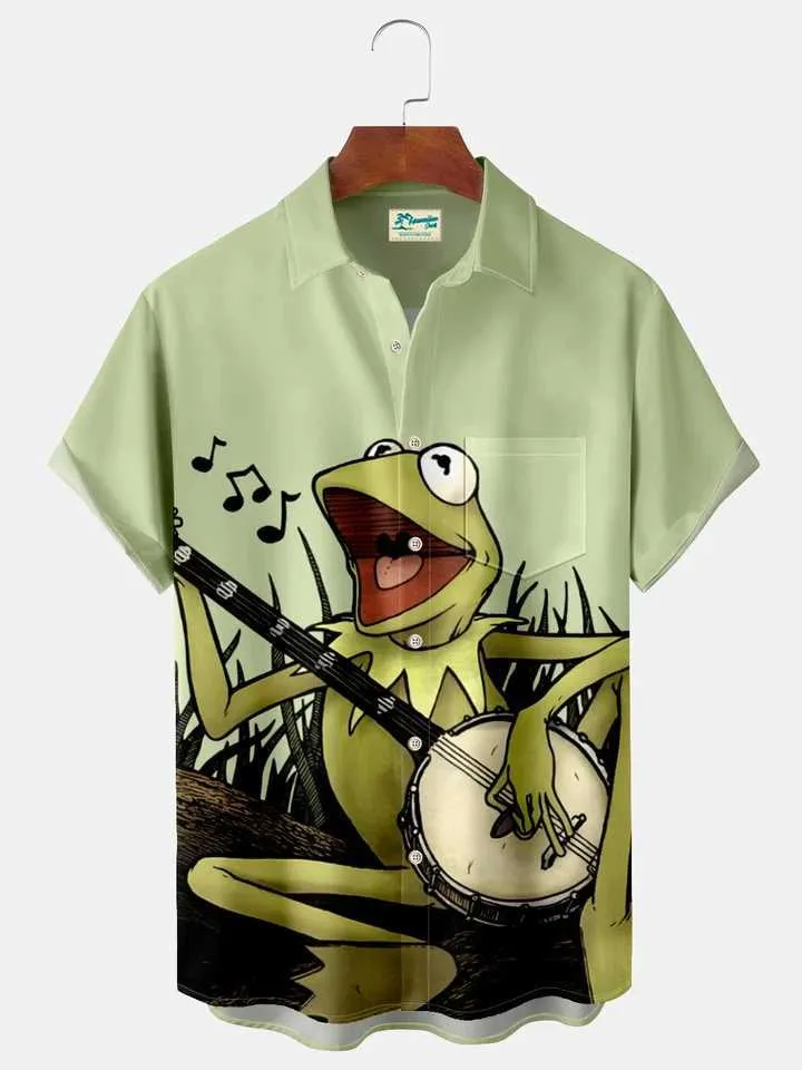Vintage Frog Polo Shirt For Men Short Sleeve Casual Streetwear Oversized  Shirt Men With Button Closure Fashionable Beach Blouse HKD230825 From  Chancee, $6.27