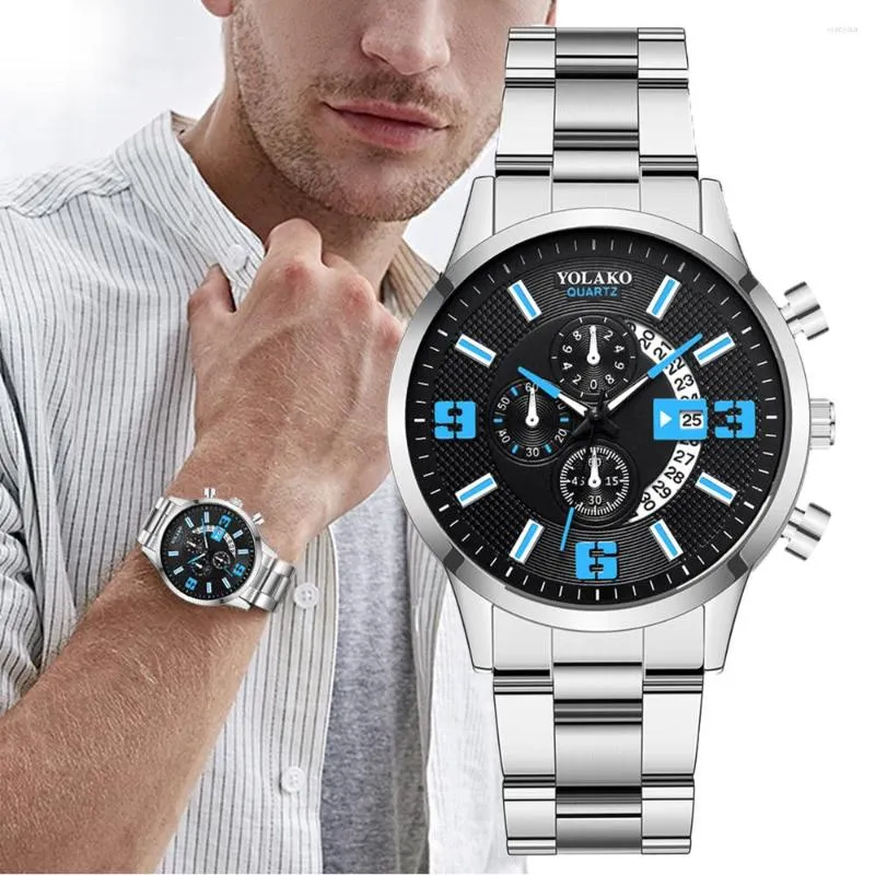 Wristwatches YOLAKO Relogio Masculino Men Watches Luxury Famous Top Brand Men's Fashion Casual Dress Watch Military Quartz Gift