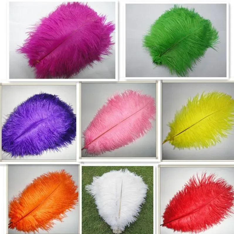 All-match 30-35cm Beautiful Ostrich Feathers for DIY Jewelry Craft Making Wedding Party Decor Accessories Wedding Decoration