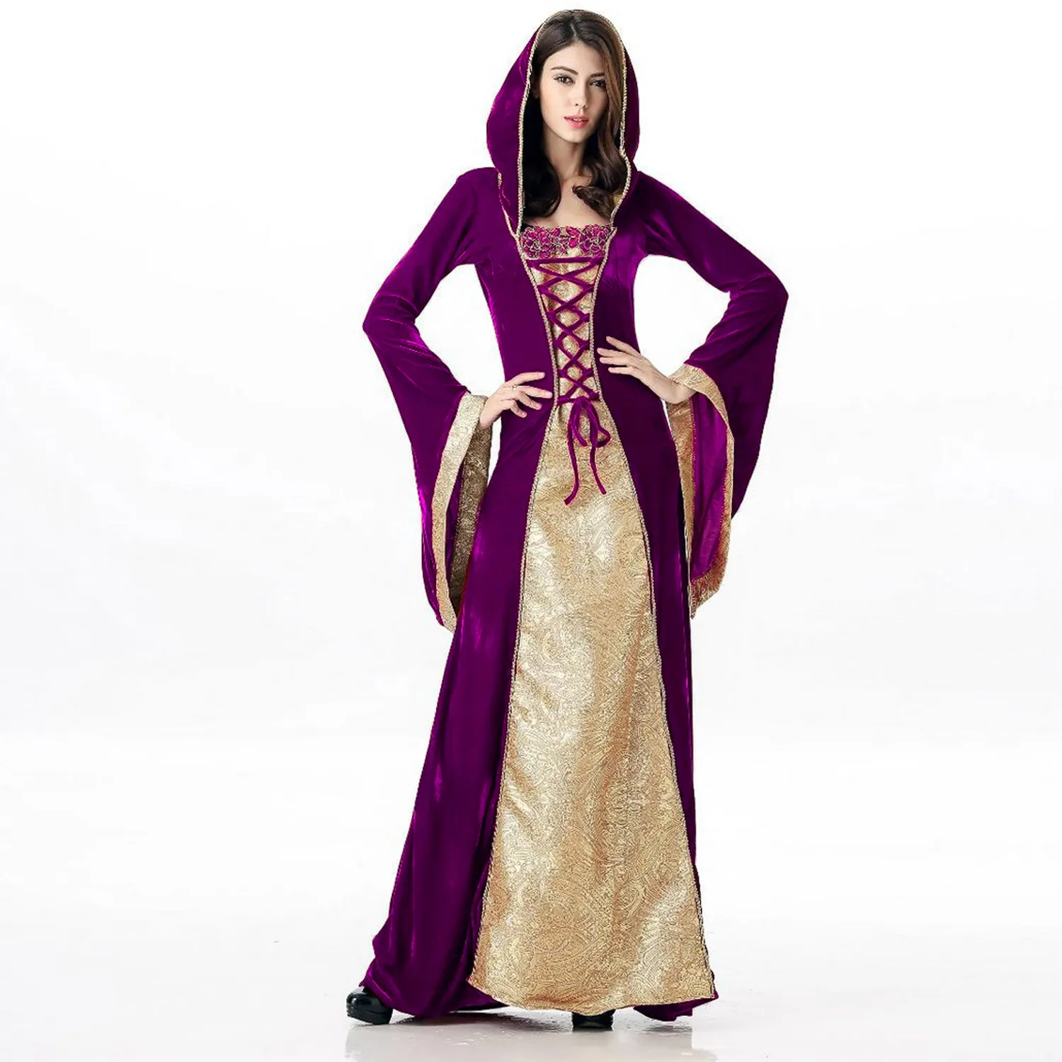 Евро-американское платье по фэнтезийному корпусу для женщин эпохи Возрождения Хэллоуин