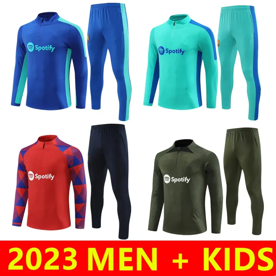 2023 2024 LEWANDOWSKI FATI PEDRI Soccer Jersey Tracksuit Long Sleeve