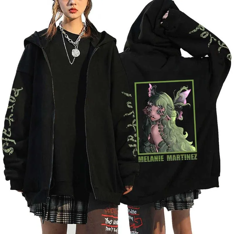 Melanie Martinez Portals Long Zip Up Hoodie Tour Zipper Harajuku Casual Sweatshirt For Hip Hop Streetwear And Y2K Style From Sugarlive Vendor 19.01 DHgate.Com