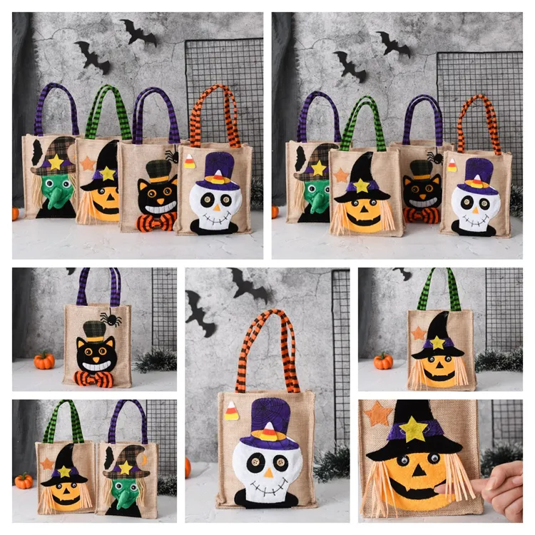 Borsa regalo di Halloween Borsa in tessuto non tessuto Borsa per caramelle Festa del fantasma Borsa per zucca Decorazione Borsa regalo per oggetti di scena di Ocean-shipping P60