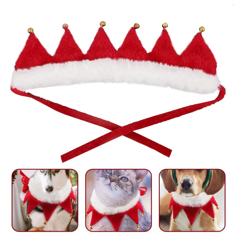 Coleiras para cachorro Natal Coleira para cachorro Bell Jingle Cães Fontes para festas Xmas Cat Bib Bells