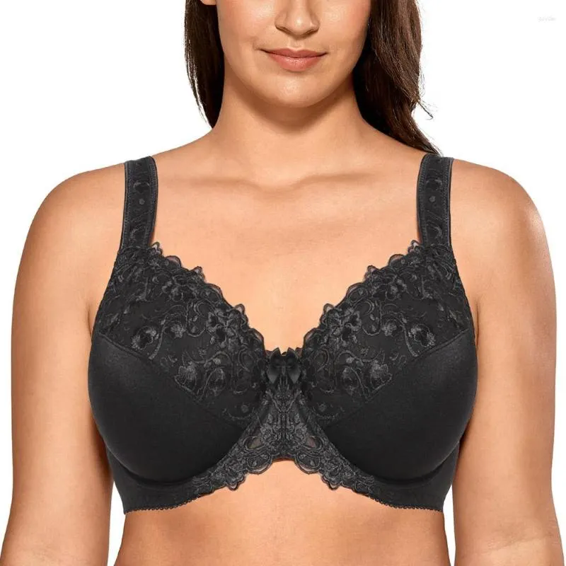 Sexy Lace Bras for Women Full Coverage Non Padded Lace Underwire