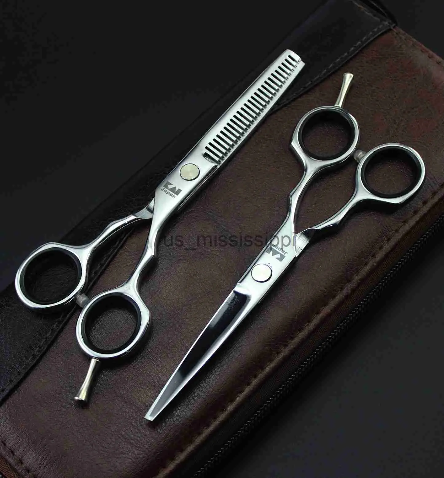 Nożyczki nożyce profesjonalne 55 -calowe salonowe nożyczki fryzjerskie nożyczki fryzjerskie fryzjerki do cięcia przerzedzające narzędzie do włosów nożyczki fryzjerskie x0829