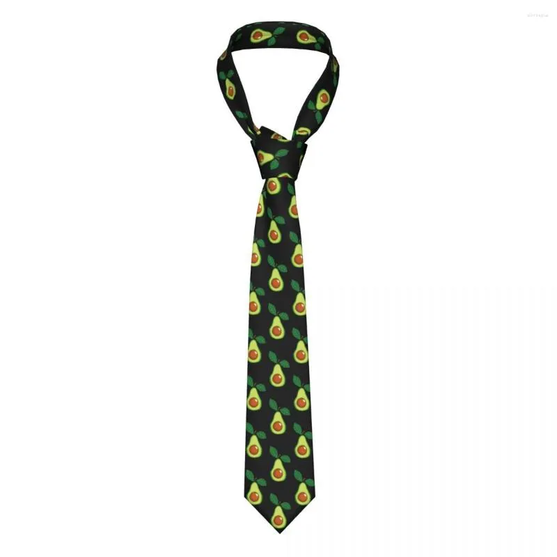 Bow Ties Fruits AVOCADO SOTTIE MEN Kvinnor Fashion Polyester 8 cm smal avokadoälskare Nacke för skjorttillbehör Cravat Office