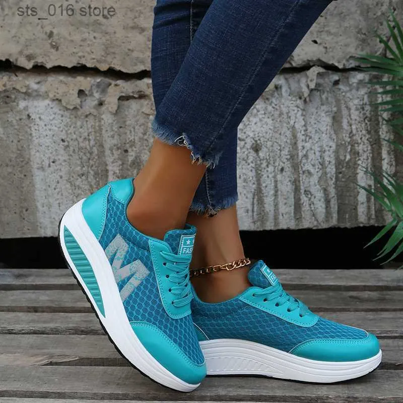 Women S Up Dress Platform Lace Vulcanized Casual Shoes Breathable Hard Wearing Wedges Lightweight Comfortable Sneakers T hoes neakers