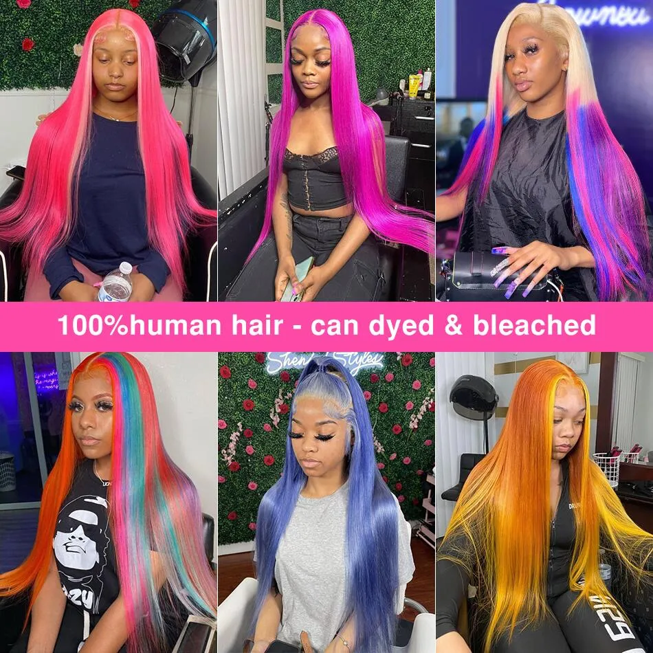 613 Honey Blonde 30 40 Inch Straight Wig 13x4 Transparent Lace Front Human Hair Wigs Brazilian for Black Women 180%