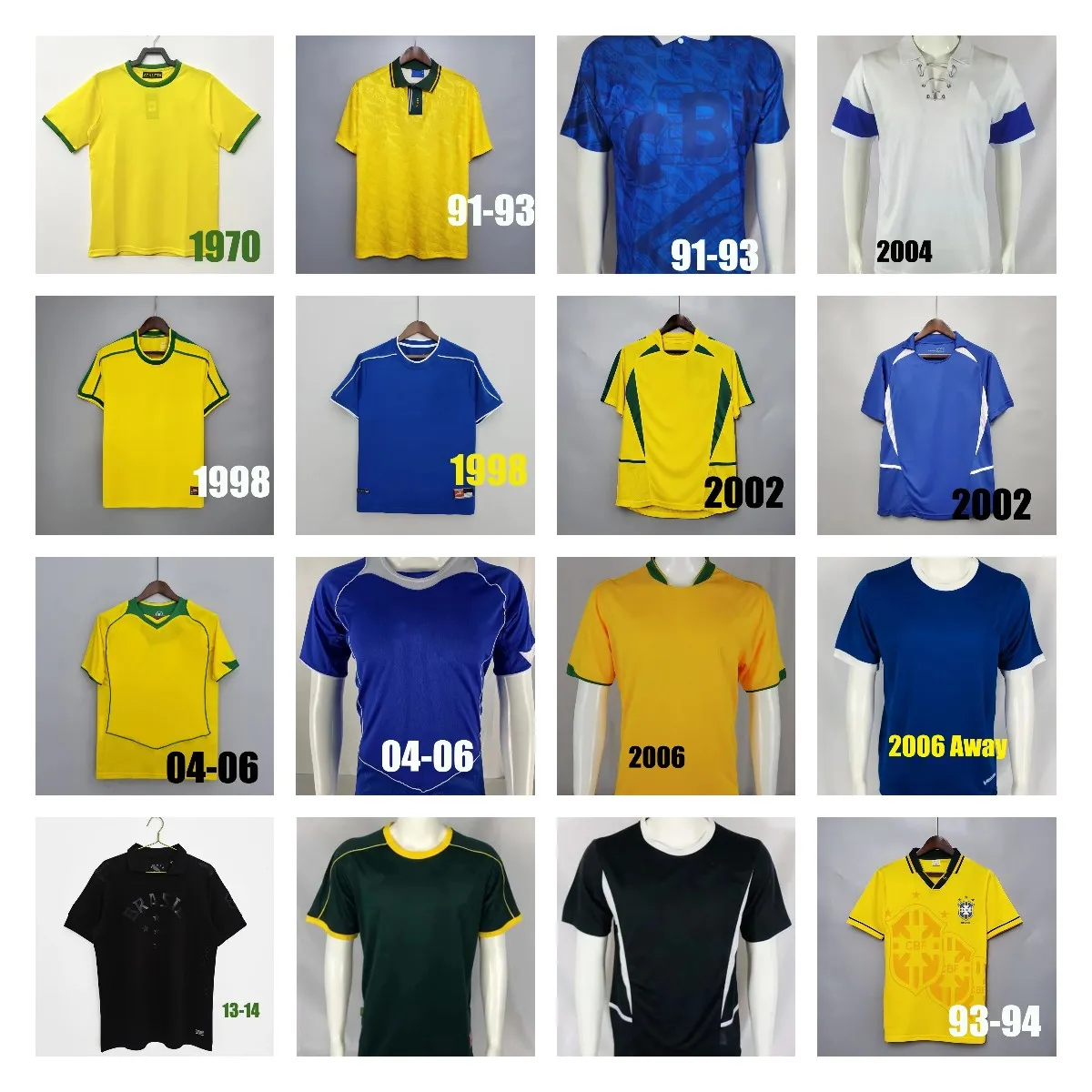 Brasil Retro Soccer T-Shirt For Men, Women And Kids. Brasil Retro Soccer T-Shirt For Men, Women And Kids.