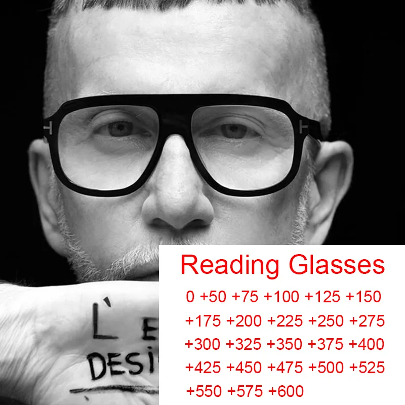 Güneş Gözlüğü Çerçeveleri Mavi Işık Filtresi Okuma Gözlükleri Erkek Kadınlar Şeffaf Büyütme Maskulino Retro Gözlükler 0 5 ila 6 0 230829