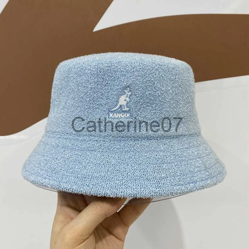 Stingy Brim Hoeden KANGOL Geborduurde badstof Platte vissershoed Heren- en damesmode Zonnebrandcrème Wastafelhoed Lente en zomer Student J230829