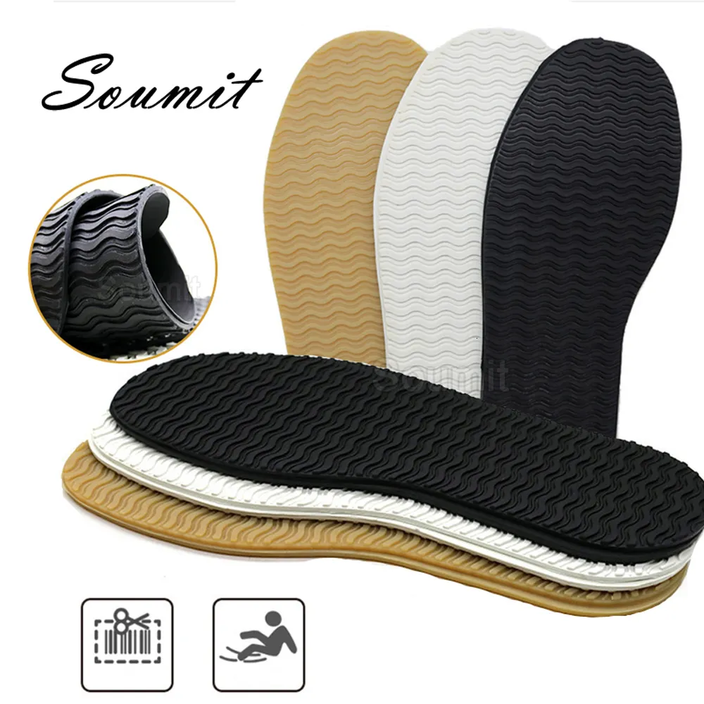 Pièces de chaussures Accessoires Semelles complètes en caoutchouc pour chaussures Semelles extérieures Semelles intérieures Anti Slip Ground Grip Sole Protector Sneaker Repair Worker Shoe Pads auto-adhésifs 230829