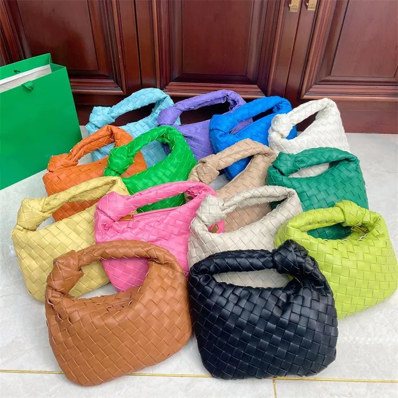 Woman Crochet Hobo Bags designer bag soft handbag luxury shoulder bags lady purse Bow Handle Leather 5A Quality