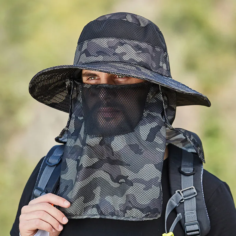 Camouflage Wide Brim Outdoor Bucket Hat For Men Perfect For Outdoor  Activities, Climbing, Fishing, And Sun Protection Multipurpose Fisherman Hat  With Neck Guard Summer Cap 230828 From Yao05, $11.19