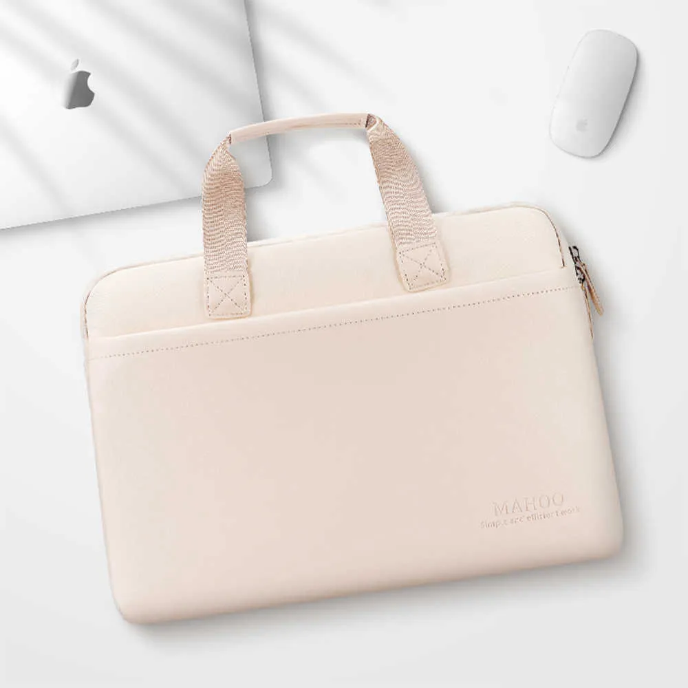 Bolsa para laptop para macbook air 13, capa para dell asus 13 13.3 14 15.6 polegadas, à prova d'água, bolsa feminina, pasta hkd230828