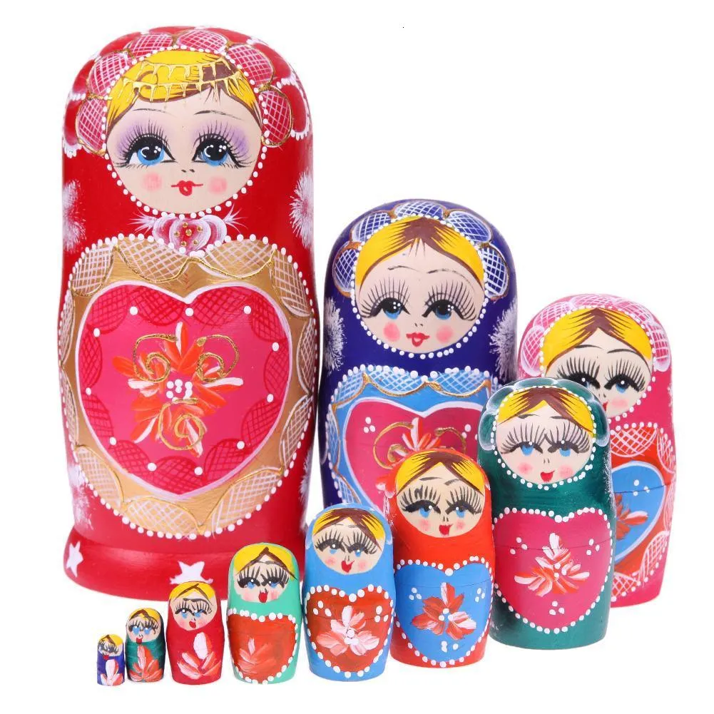 Lot de 10 Pièces Panda Matriochkas Russes Poupées Gigognes Matriochka