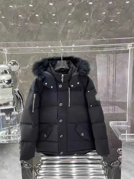 23 Yeni Kanadalı El Down Palto Quebec Fox Fur yaka açık iş giymek çift kış kaz aşağı ceket