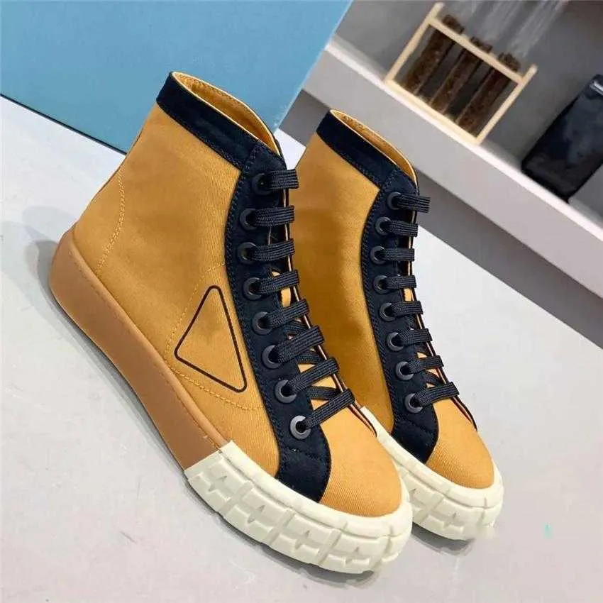 Luksusowa marka Trójkątne buty Casual Buty męskie okładka butów nylonowy różowy projektant Ms. Gao Bang Chaussure Classic Canvas