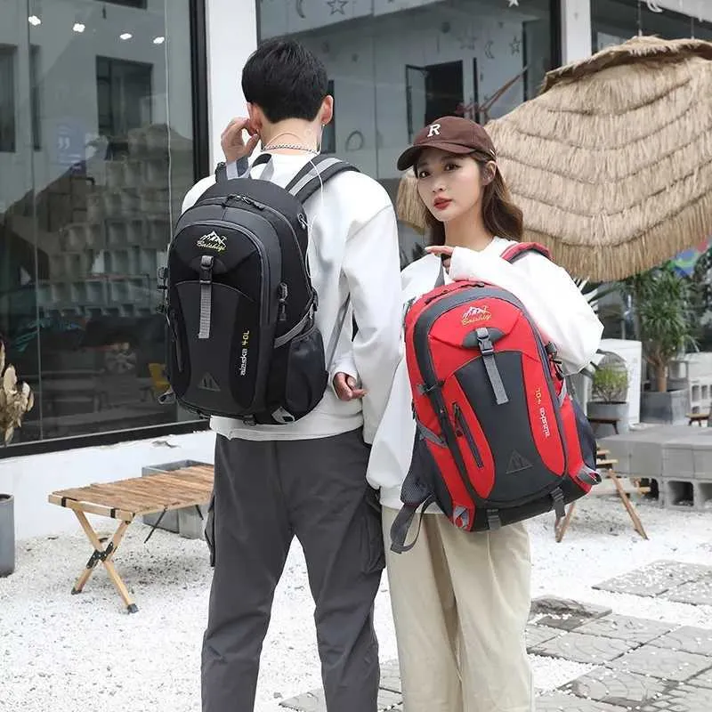 40L Unisex Waterproof Men Backpack Travel Pack Sports Bag Pack Outdoor Mountaineering Hiking Climbing Camping Backpack for Male HKD230828