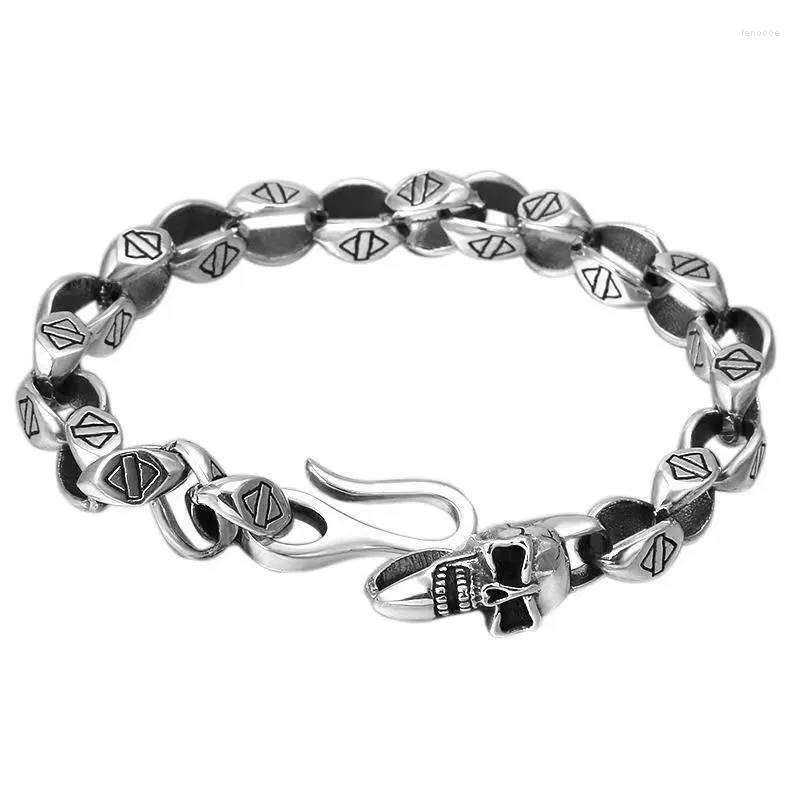 Link Bracelets Trendy And Personalized Men's Style Domineering Versatile Retro Couple Jewelry