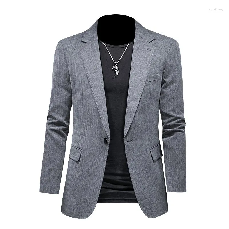 Costumes pour hommes Taille S-5XL Blazers pour hommes Mode Casual Blazer Gentlemen Manteau Business Costume léger Veste Slim Fit Vêtements d'extérieur 2023