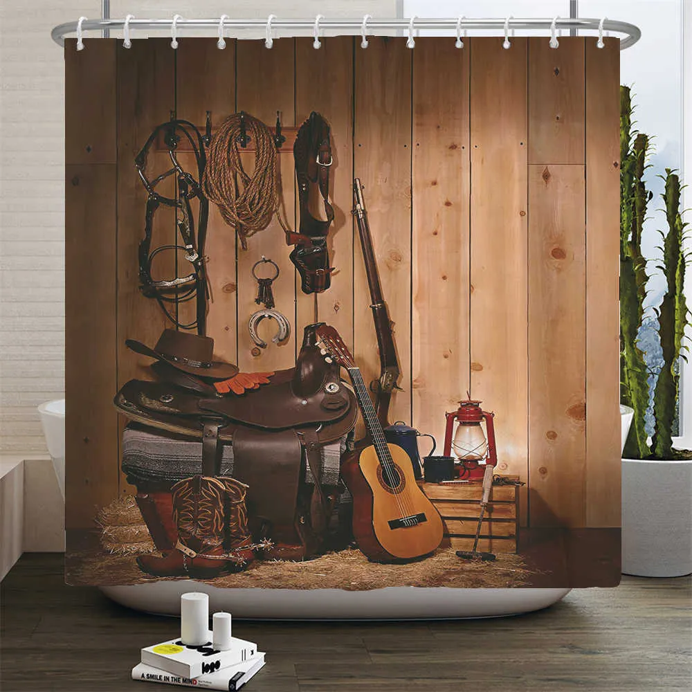 Rustic Western Shower Curtain Set with Rug: Premium Country Style Bathroom  Decor - Shop Now! from Dhgate Shower Curtains - price 32.95, image size:1000x1000